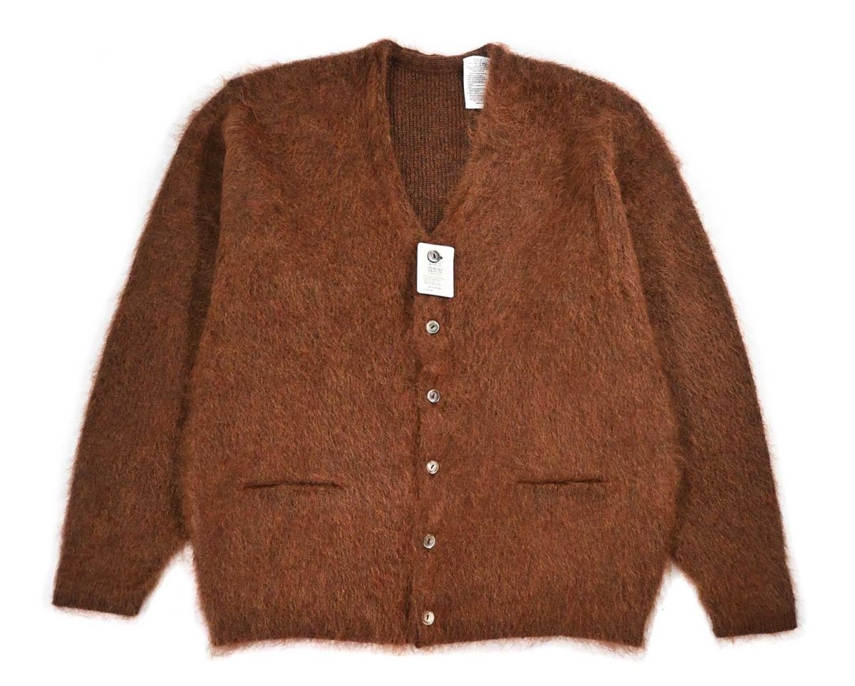 画像1: A.R.P.  Premium Mohair Cardigan W/Pocket Brown (1)