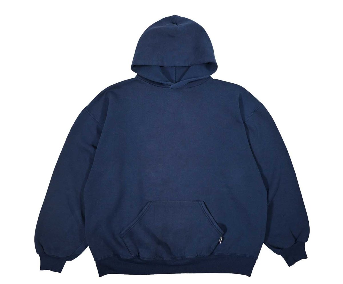画像1: Used Russell Athletic Blank Sweat Hoodie Navy made in USA (1)