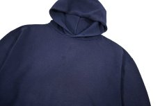 画像2: Used Russell Athletic Blank Sweat Hoodie Navy (2)
