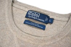 画像4: Used Polo Ralph Lauren Cotton Knit Sweater Beige ラルフローレン (4)