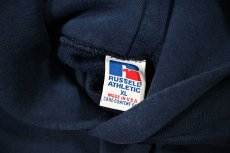 画像4: Used Russell Athletic Blank Sweat Hoodie Navy made in USA (4)