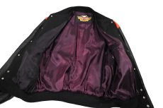 画像6: Used Harley-Davidson Melton/Leather Varsity Jacket (6)