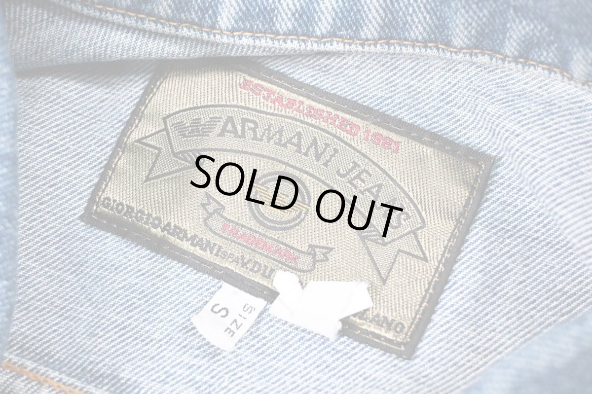 画像6: Used Armani Jeans Denim Jacket (6)