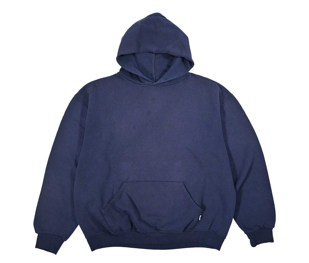 画像1: Used Russell Athletic Blank Sweat Hoodie Navy (1)