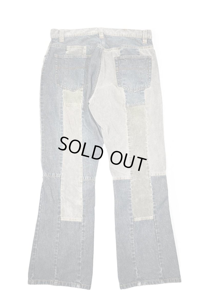 画像2: Used DKNY Jeans Patchwork Flare Pants (2)