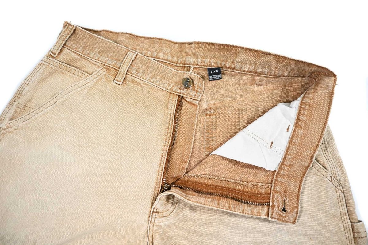 画像7: Used Carhartt Customized Duck Carpenter Pants Brown カーハート (7)
