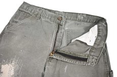 画像7: Used Carhartt Customized Duck Carpenter Pants Moss カーハート (7)