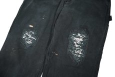 画像5: Used Carhartt Customized Duck Carpenter Pants Black カーハート (5)