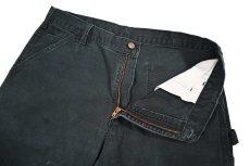 画像7: Used Carhartt Customized Duck Carpenter Pants Black カーハート (7)