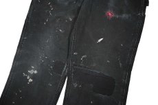 画像5: Used Carhartt Customized Duck Carpenter Pants Black カーハート (5)