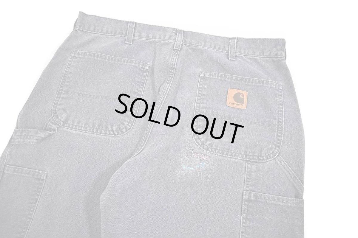 画像6: Used Carhartt Customized Duck Carpenter Pants Petrol Blue カーハート (6)
