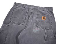 画像6: Used Carhartt Customized Duck Carpenter Pants Petrol Blue カーハート (6)
