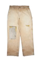 画像1: Used Carhartt Customized Duck Carpenter Pants Brown カーハート (1)