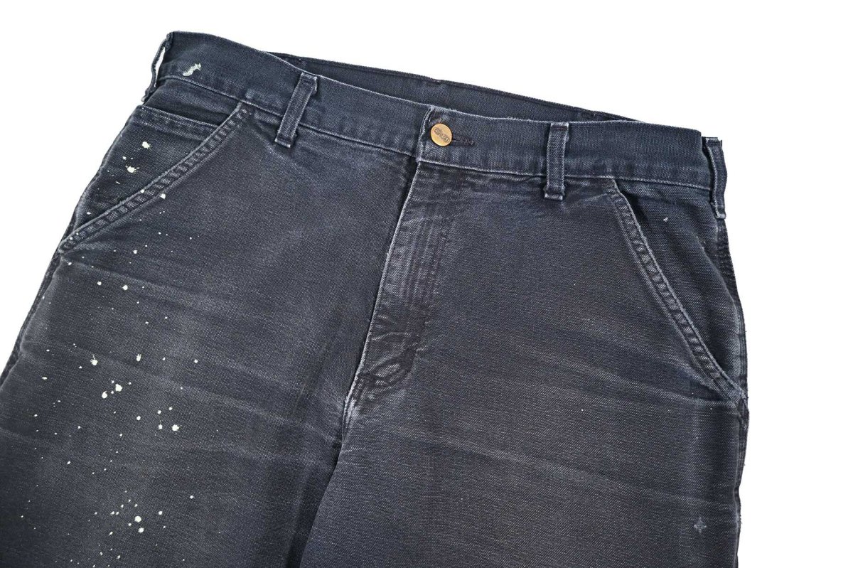 画像3: Used Carhartt Customized Duck Carpenter Pants Midnight カーハート (3)