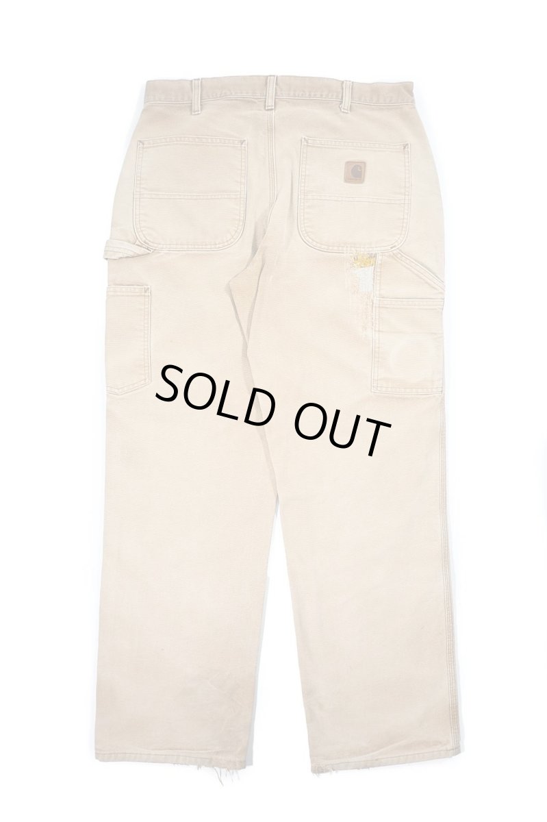 画像2: Used Carhartt Customized Duck Carpenter Pants Brown カーハート (2)