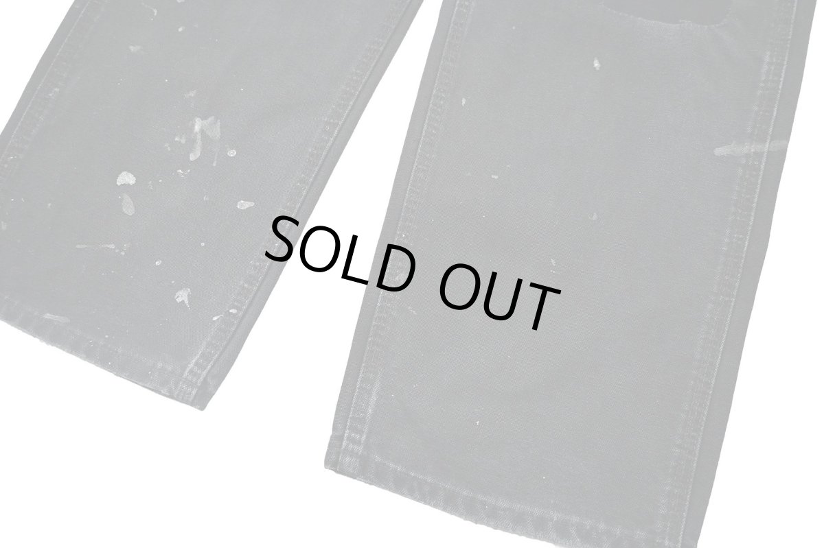 画像4: Used Carhartt Customized Duck Carpenter Pants Black カーハート (4)