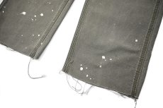 画像4: Used Carhartt Customized Duck Carpenter Pants Moss カーハート (4)