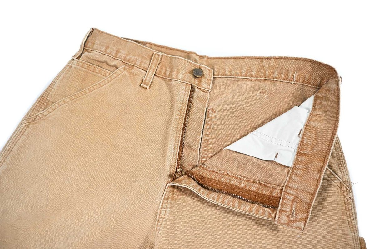 画像7: Used Carhartt Customized Duck Carpenter Pants Brown カーハート (7)