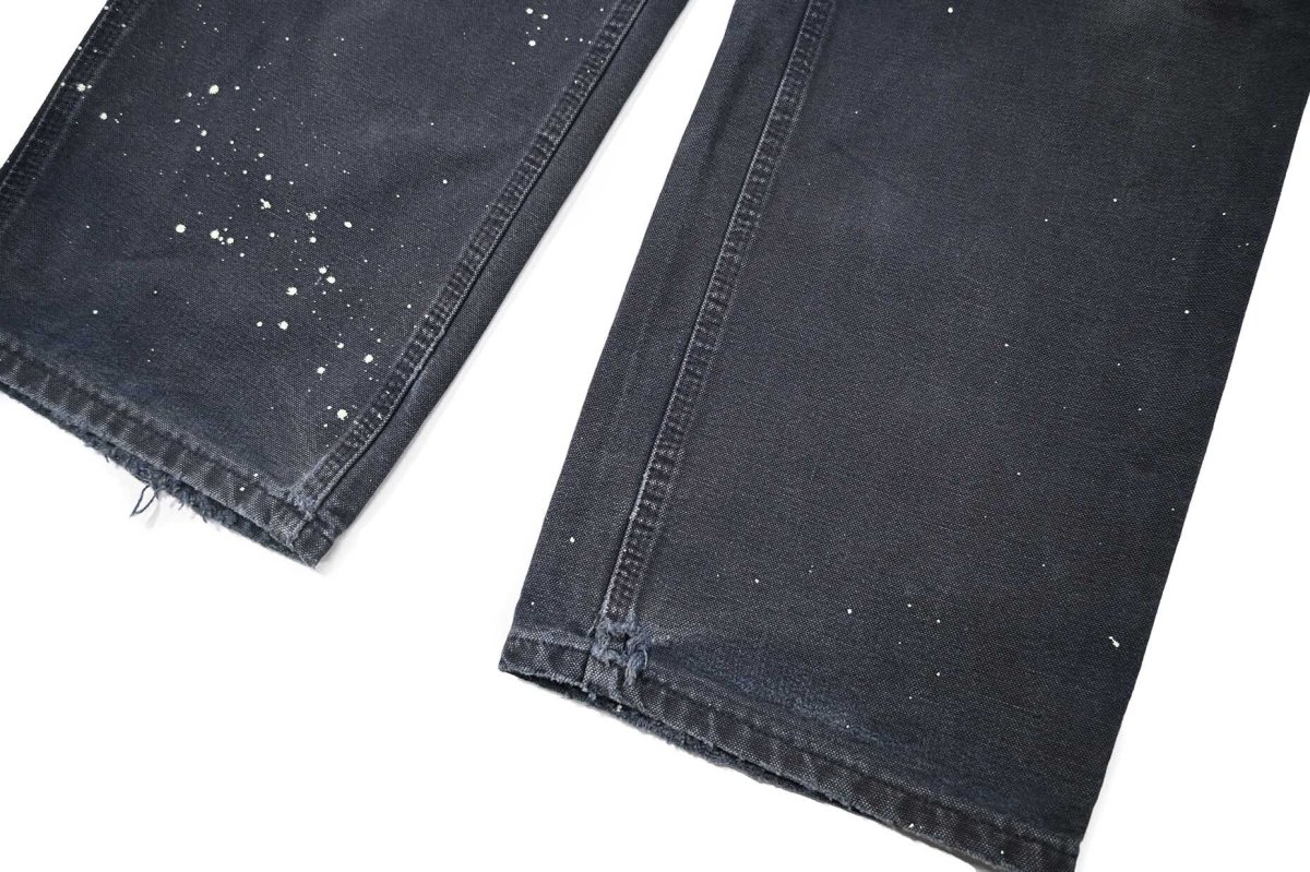 画像4: Used Carhartt Customized Duck Carpenter Pants Midnight カーハート (4)