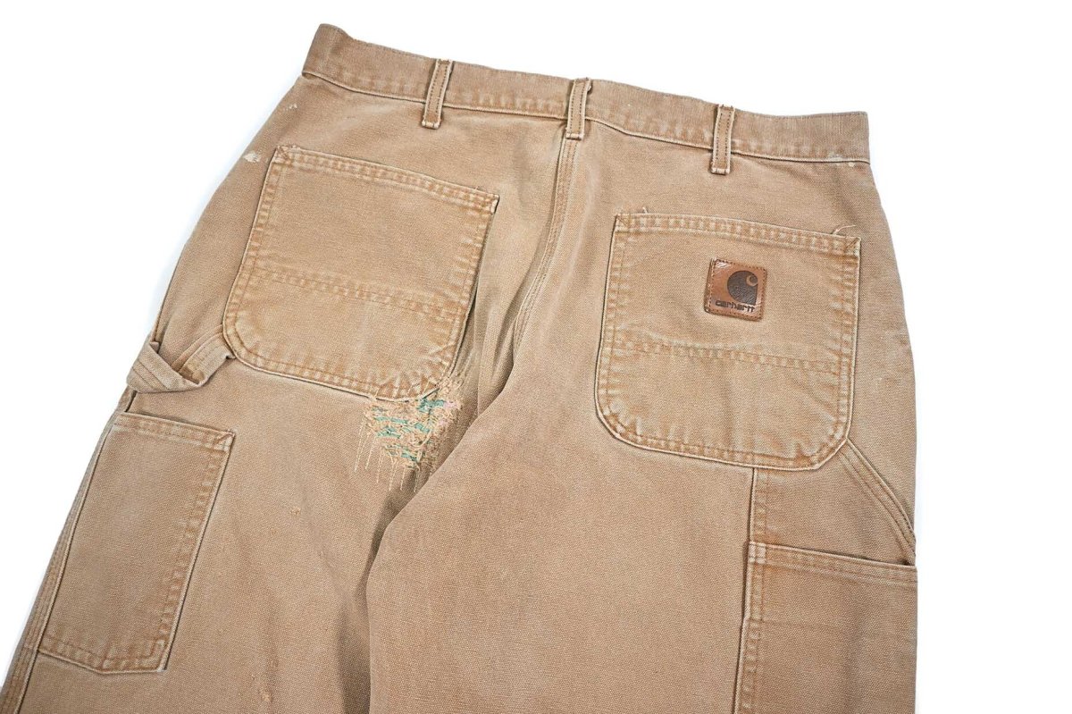 画像6: Used Carhartt Customized Duck Carpenter Pants Brown カーハート (6)