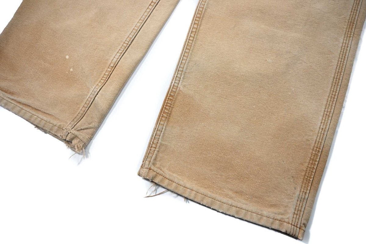 画像4: Used Carhartt Customized Duck Carpenter Pants Brown カーハート (4)