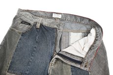 画像7: Used DKNY Jeans Patchwork Flare Pants (7)