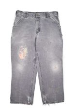 画像1: Used Carhartt Customized Duck Carpenter Pants Petrol Blue カーハート (1)