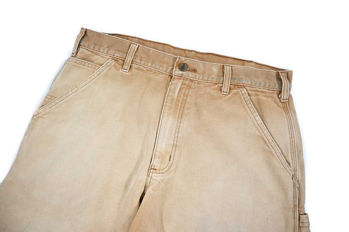 画像3: Used Carhartt Customized Duck Carpenter Pants Brown カーハート (3)