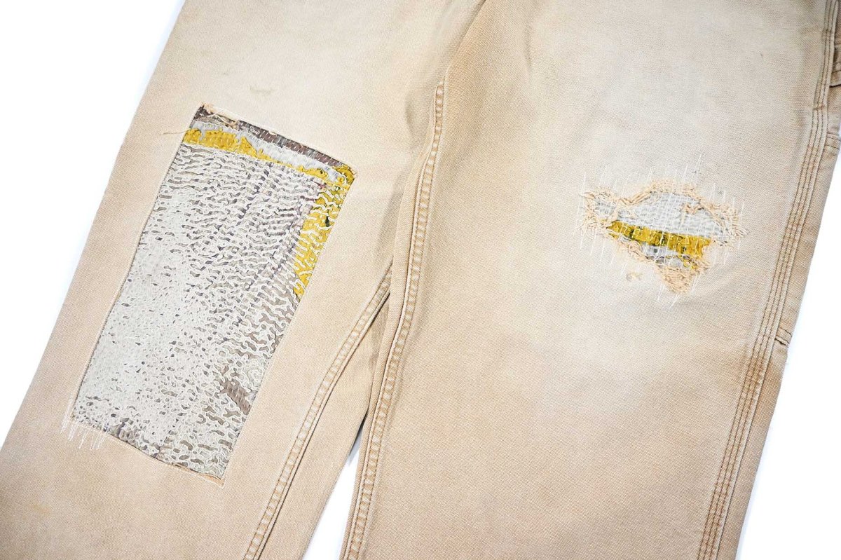画像5: Used Carhartt Customized Duck Carpenter Pants Brown カーハート (5)