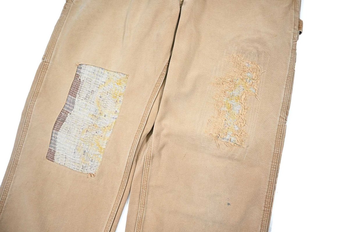 画像5: Used Carhartt Customized Duck Carpenter Pants Brown カーハート (5)
