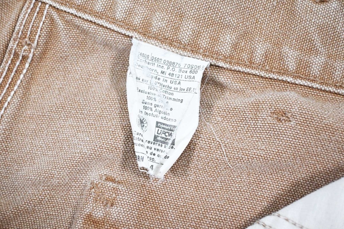 画像8: Used Carhartt Customized Duck Carpenter Pants Brown カーハート (8)