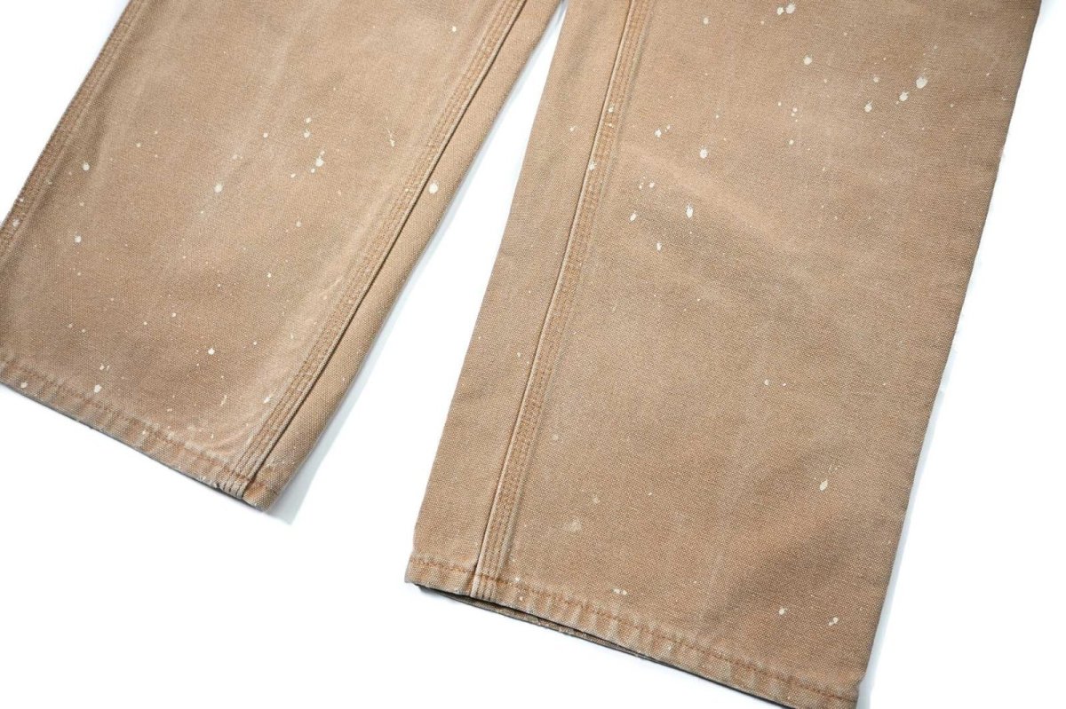 画像4: Used Carhartt Customized Duck Carpenter Pants Brown カーハート (4)