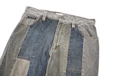 画像3: Used DKNY Jeans Patchwork Flare Pants (3)