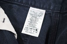画像8: Used Carhartt Customized Duck Carpenter Pants Midnight カーハート (8)