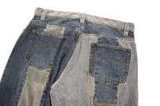 画像6: Used DKNY Jeans Patchwork Flare Pants (6)