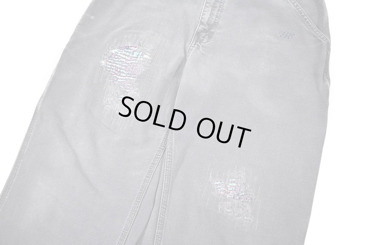 画像5: Used Carhartt Customized Duck Carpenter Pants Petrol Blue カーハート (5)