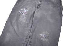 画像5: Used Carhartt Customized Duck Carpenter Pants Petrol Blue カーハート (5)