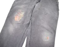 画像5: Used Carhartt Customized Duck Carpenter Pants Petrol Blue カーハート (5)