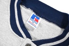 画像4: Used Russell Athletic Henley Neck Blank Sweat Shirt made in USA (4)
