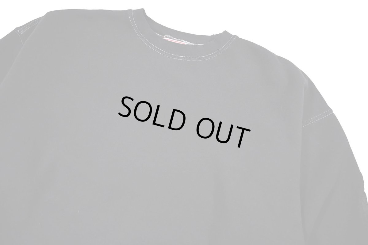 画像2: Used Marlboro Sweat Shirt Black Over Dye (2)