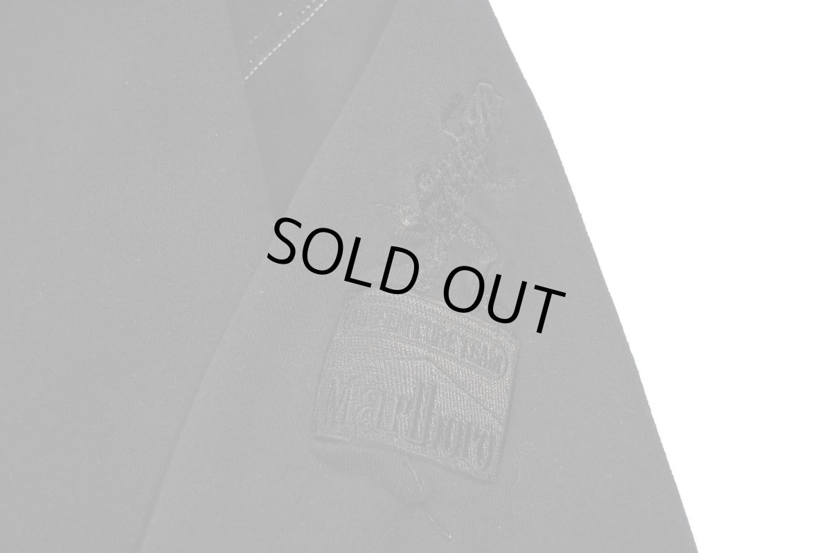 画像4: Used Marlboro Sweat Shirt Black Over Dye (4)