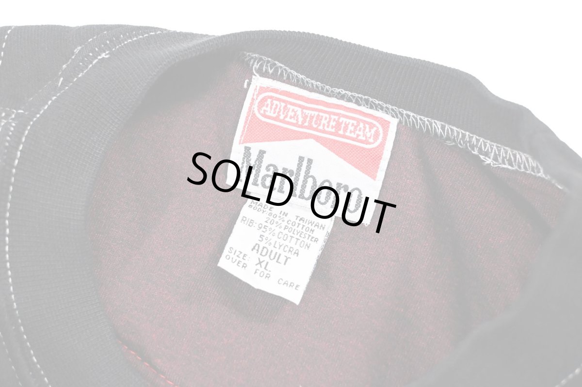 画像5: Used Marlboro Sweat Shirt Black Over Dye (5)