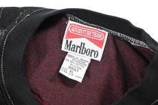 画像5: Used Marlboro Sweat Shirt Black Over Dye (5)