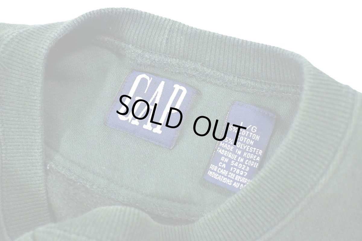 画像4: Used Gap Blank Sweat Shirt Green (4)