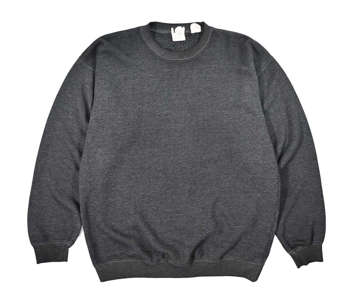 画像1: Used Gap Blank Sweat Shirt Charcoal (1)