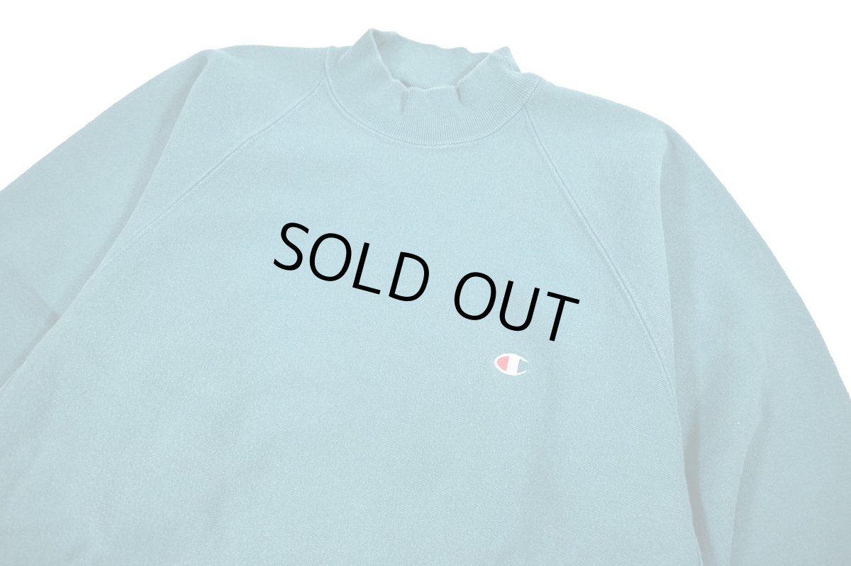 画像2: 90s Used Champion Reverse Weave Mock Neck Sweat Shirt made in USA  (2)