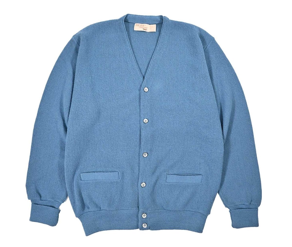 画像1: Used The Fox Collection Acrylic Knit Cardigan made in USA (1)