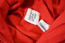 画像4: Used Gap Blank Sweat Hoodie Red (4)
