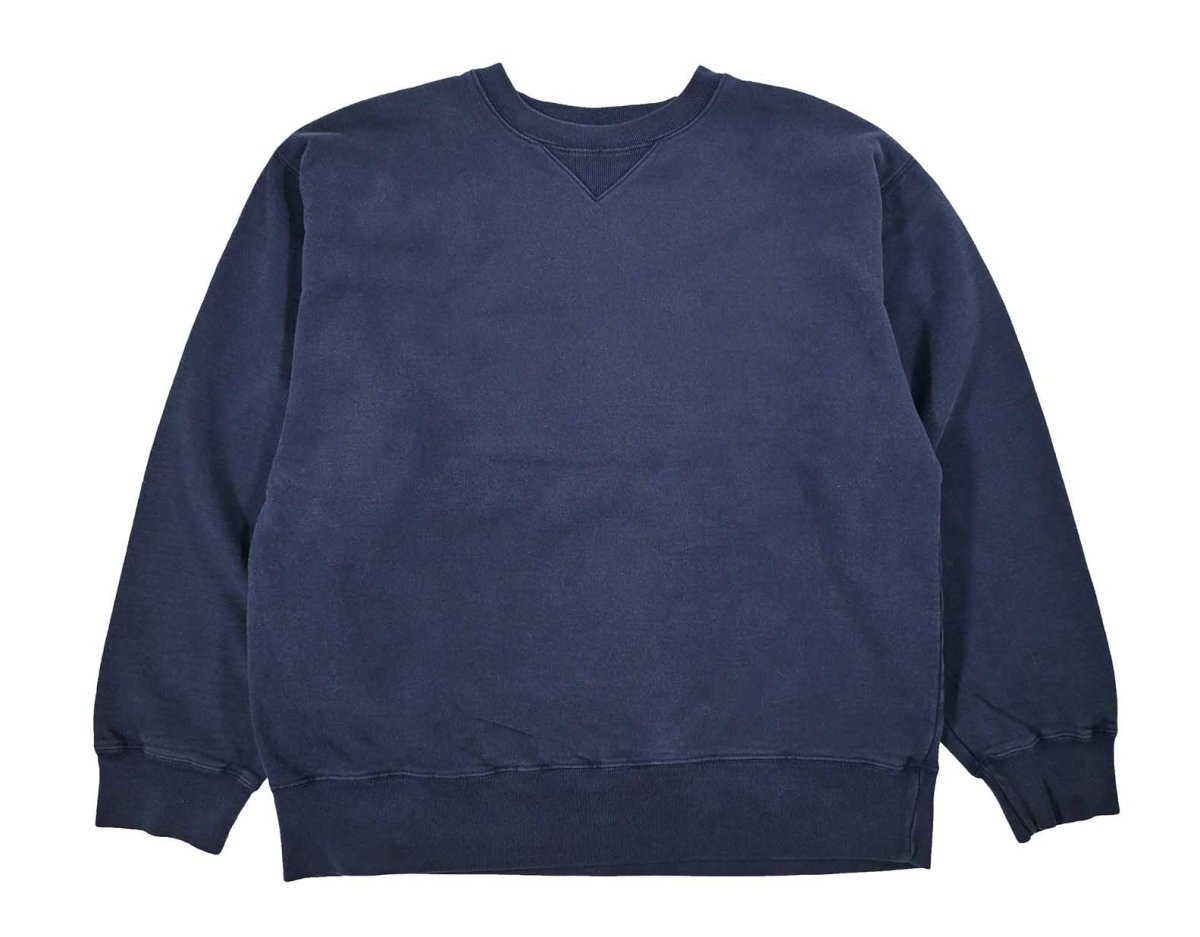 画像1: Used Gap Blank Sweat Shirt Navy (1)