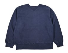 画像1: Used Gap Blank Sweat Shirt Navy (1)